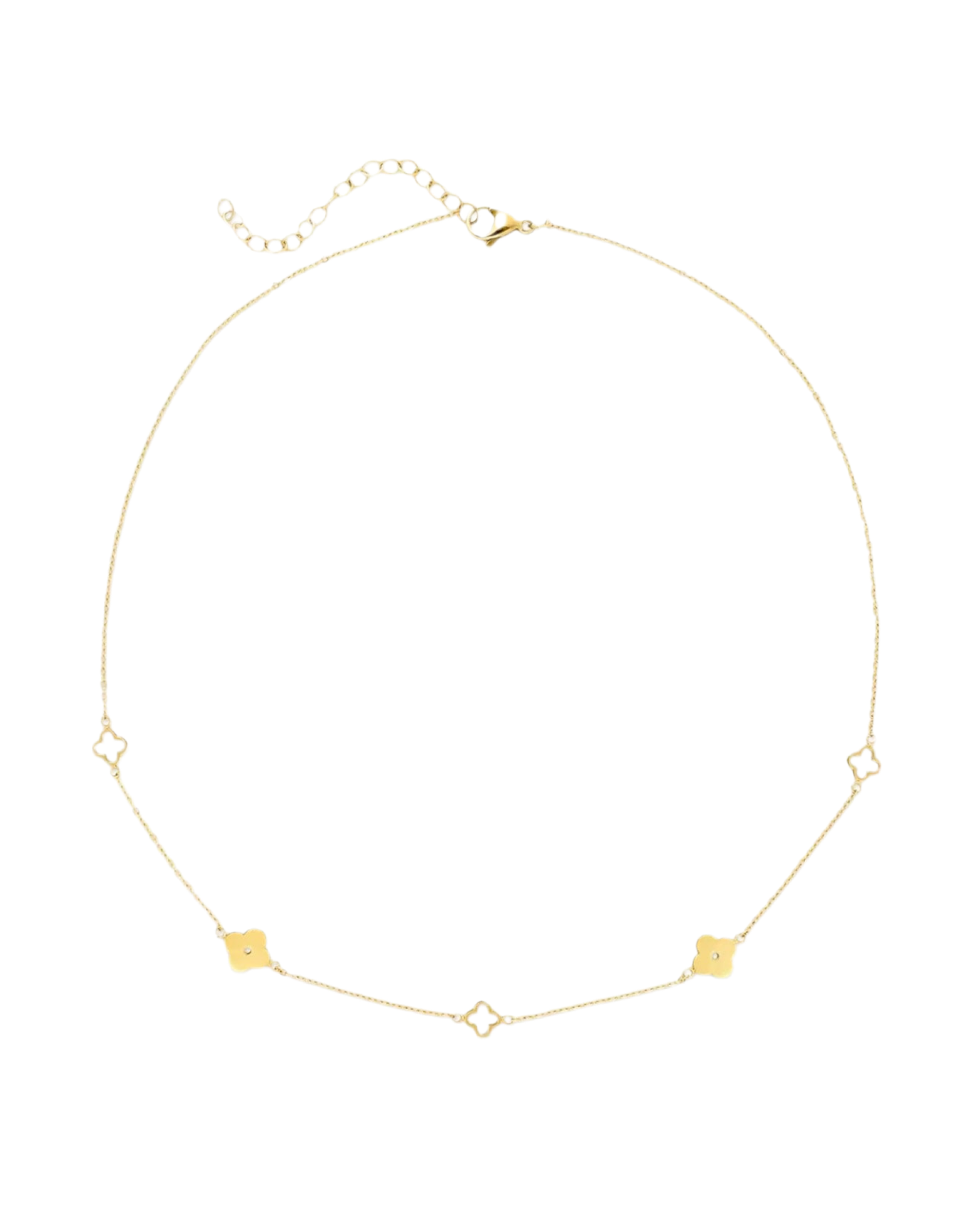 CLOVER NECKLACE & BRACELET SET