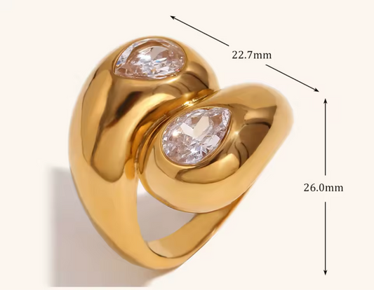 ISOLDE RING- Gold filled