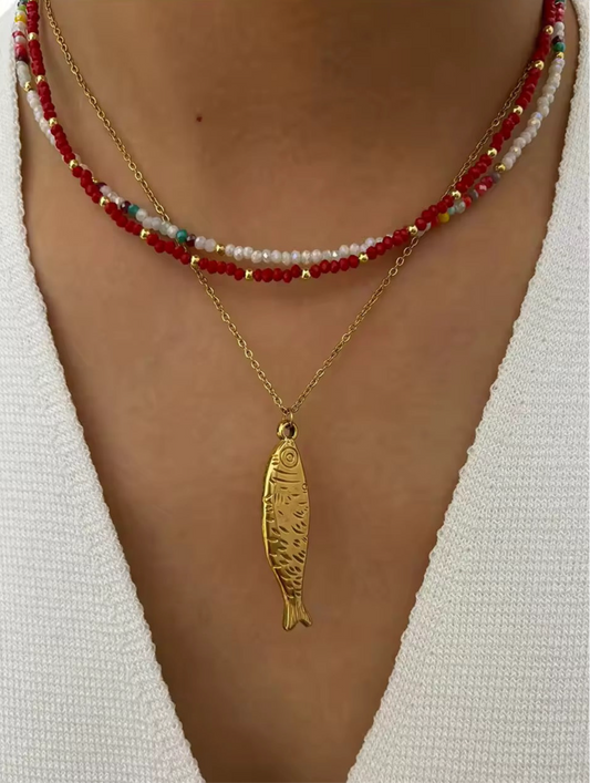 PESCADITO LAYERED NECKLACES