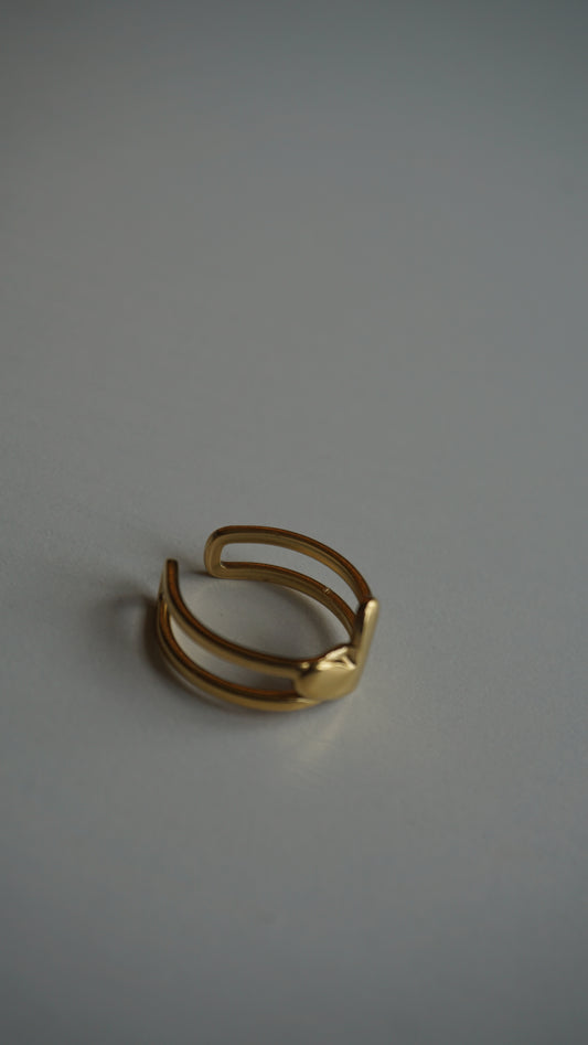 AMORE RING RESIZABLE - Gold Filled