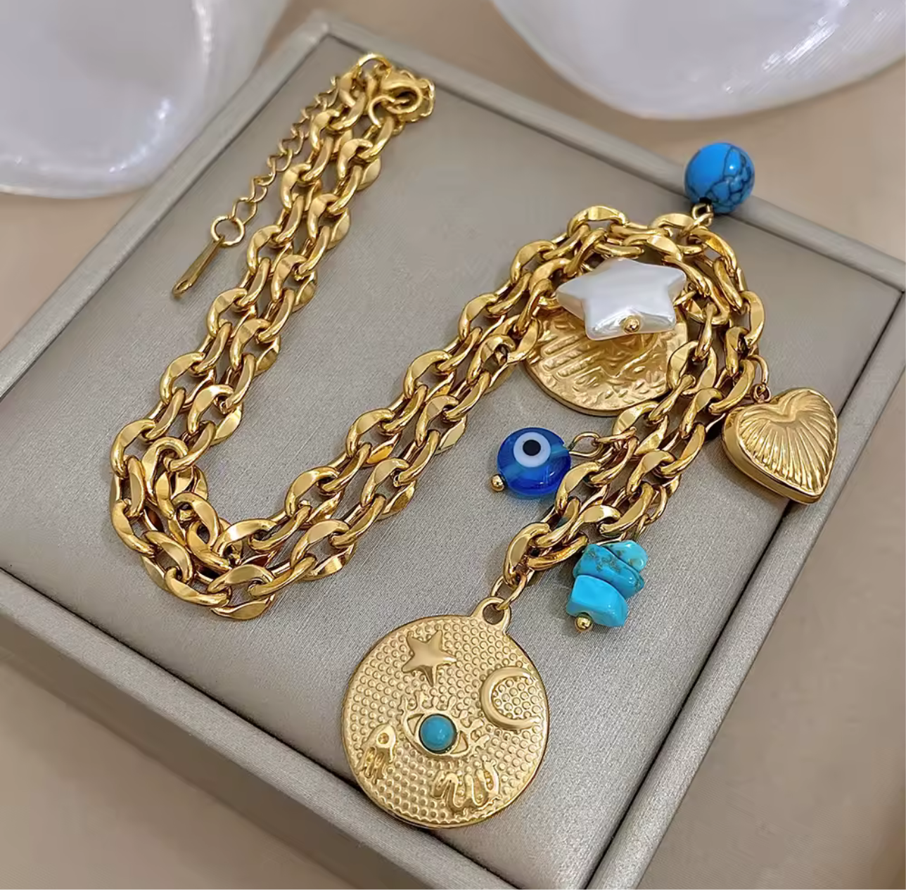 OJITO TURCO CHARM NECKLACE