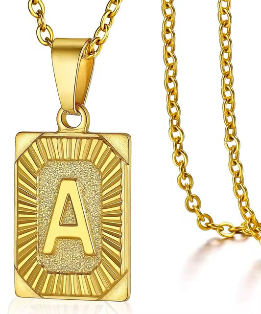 ANA INITIAL NECKLACE-Gold filled
