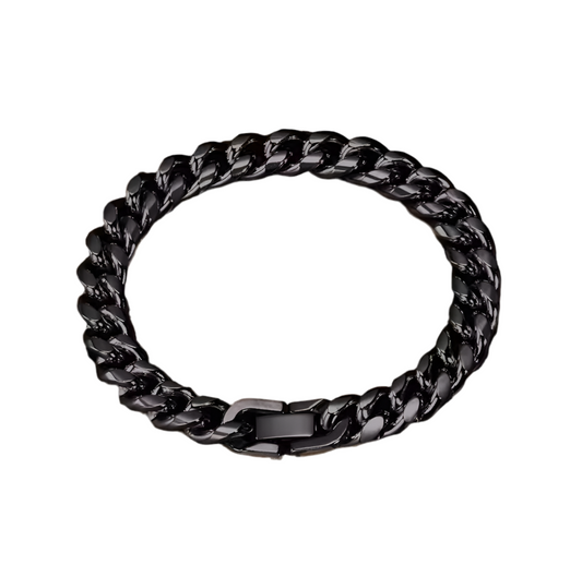 ONYX STEEL CUBAN LINK