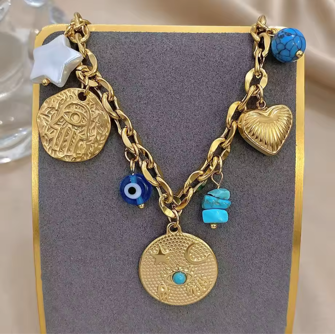 OJITO TURCO CHARM NECKLACE