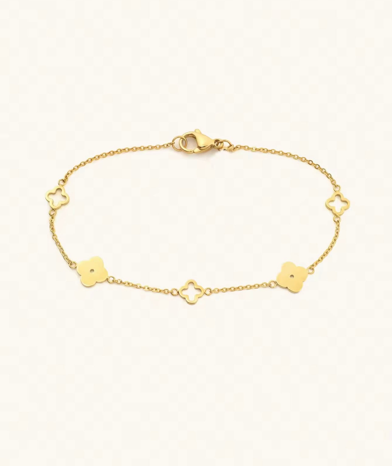 CLOVER NECKLACE & BRACELET SET