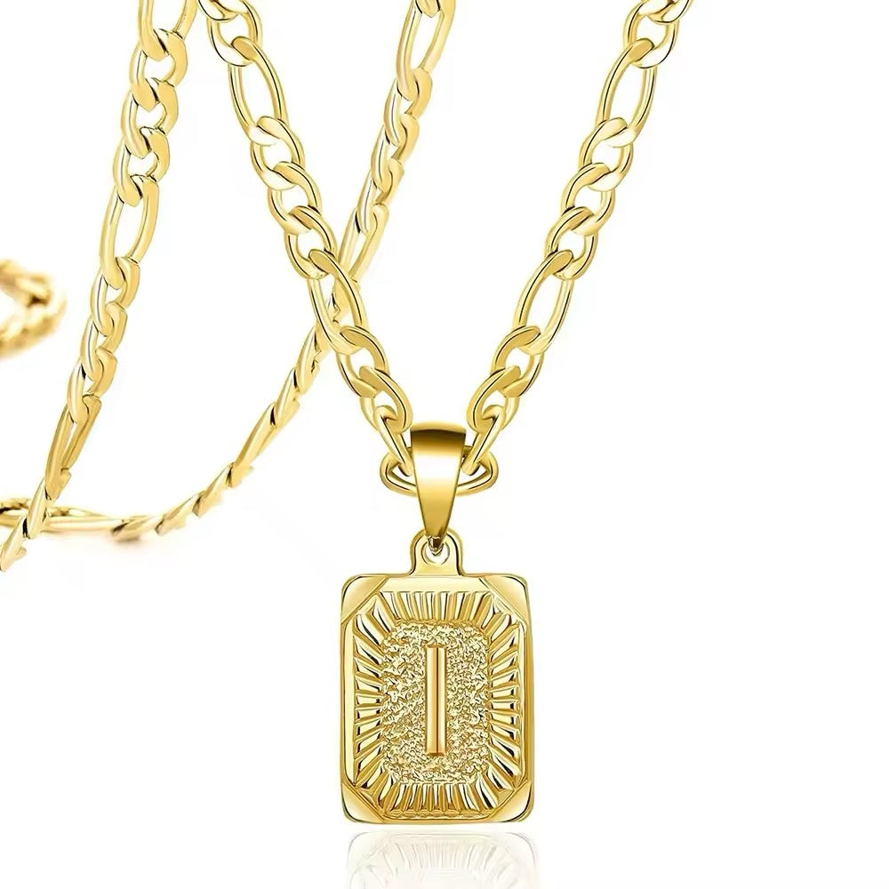 ANA INITIAL NECKLACE-Gold filled