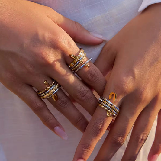 LUXE STACKED RINGS