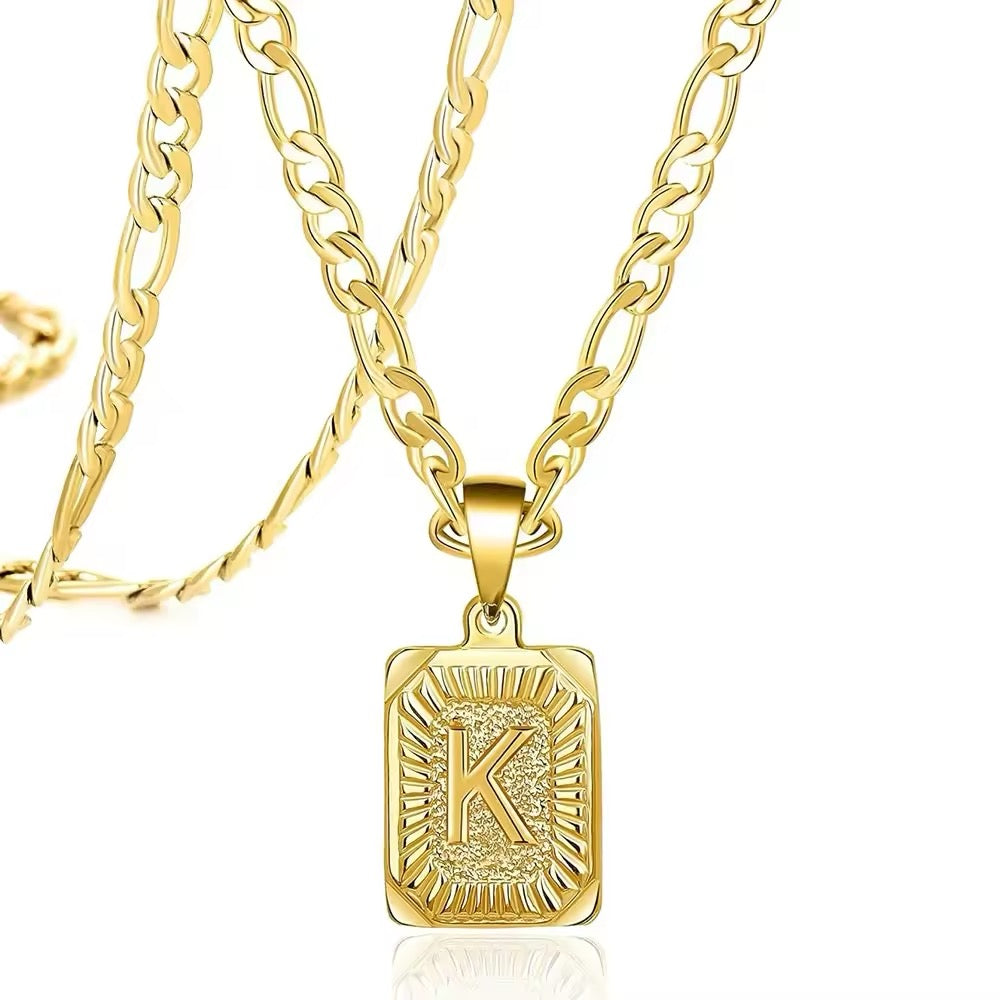 ANA INITIAL NECKLACE-Gold filled