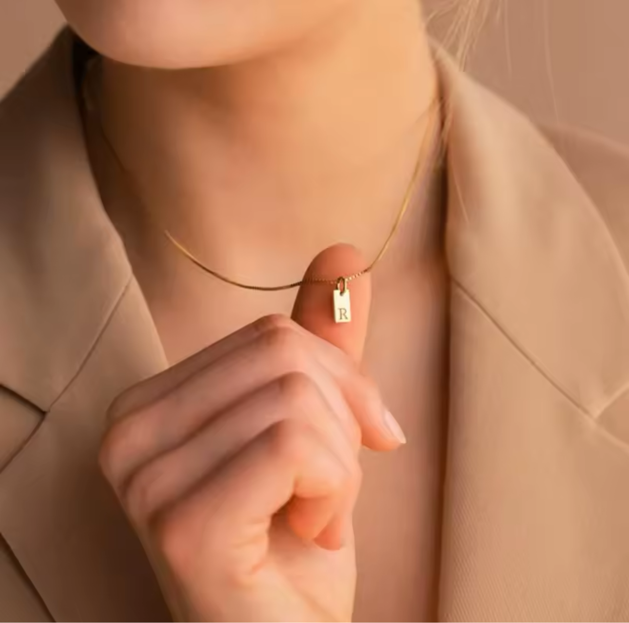 Amar Initial Necklace
