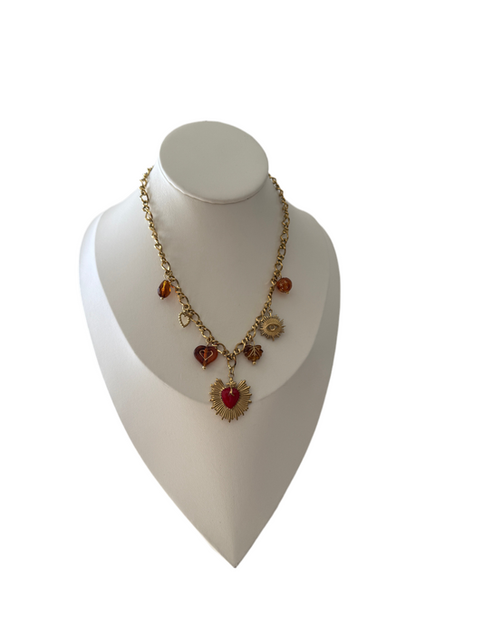 SUNBEAM CHARM NECKLACE