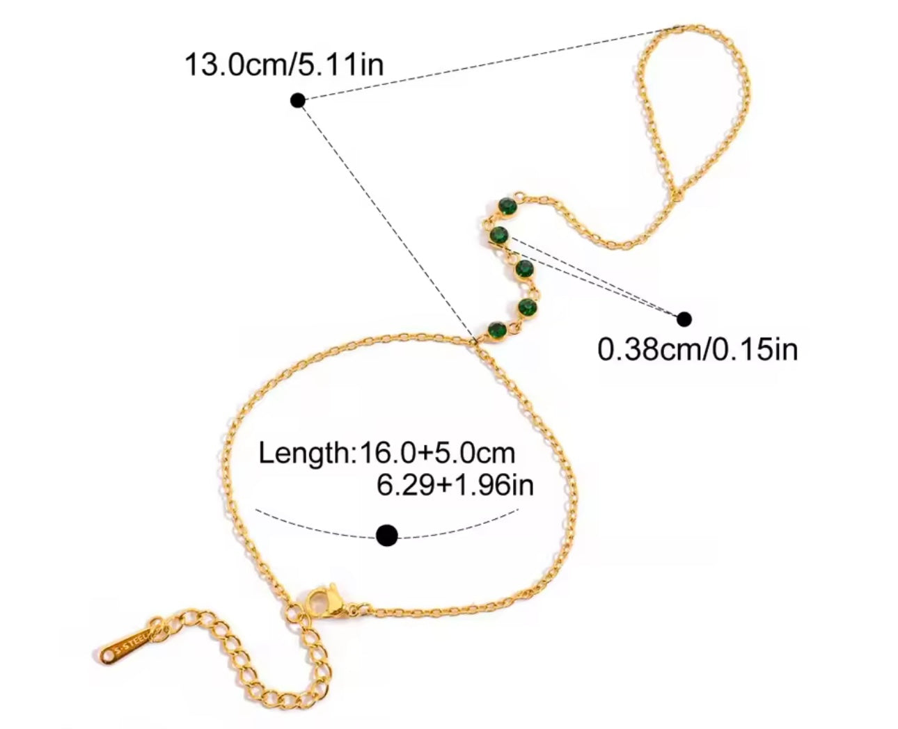 CADENAS DE MANO CON TIARA