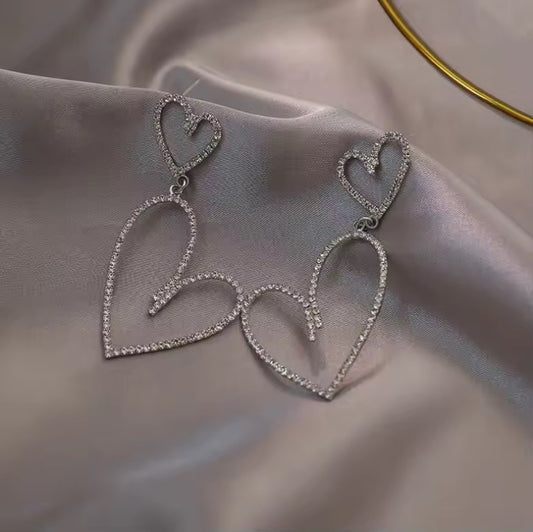 DOUBLE HEART EARRINGS