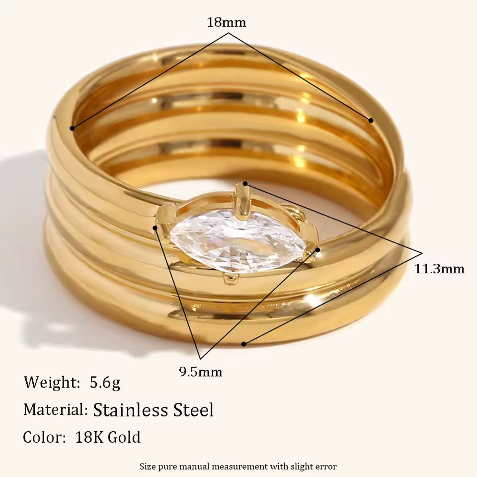 VELLE RING- Gold filled