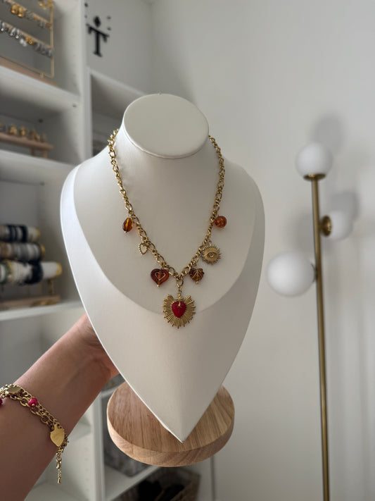 SUNBEAM CHARM NECKLACE
