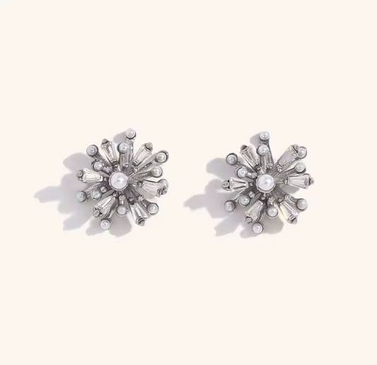BLOOM SILVER EARRINGS