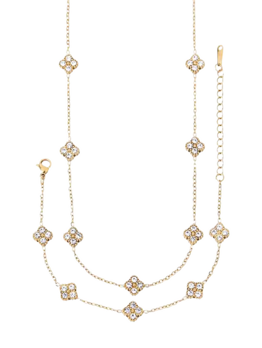 AURORA CLEAR SET with earrings