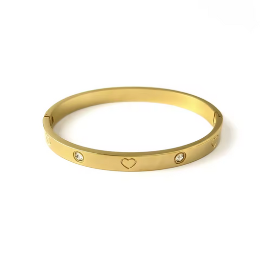 HEARTS OF STEEL BANGLE