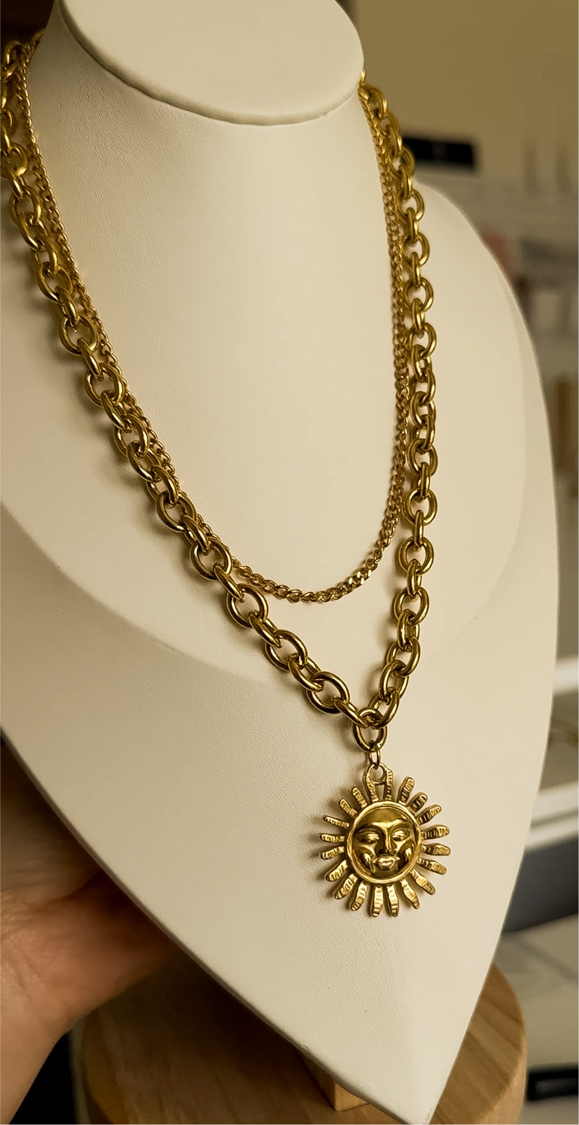 DOUBLE CHAIN NECKLACE