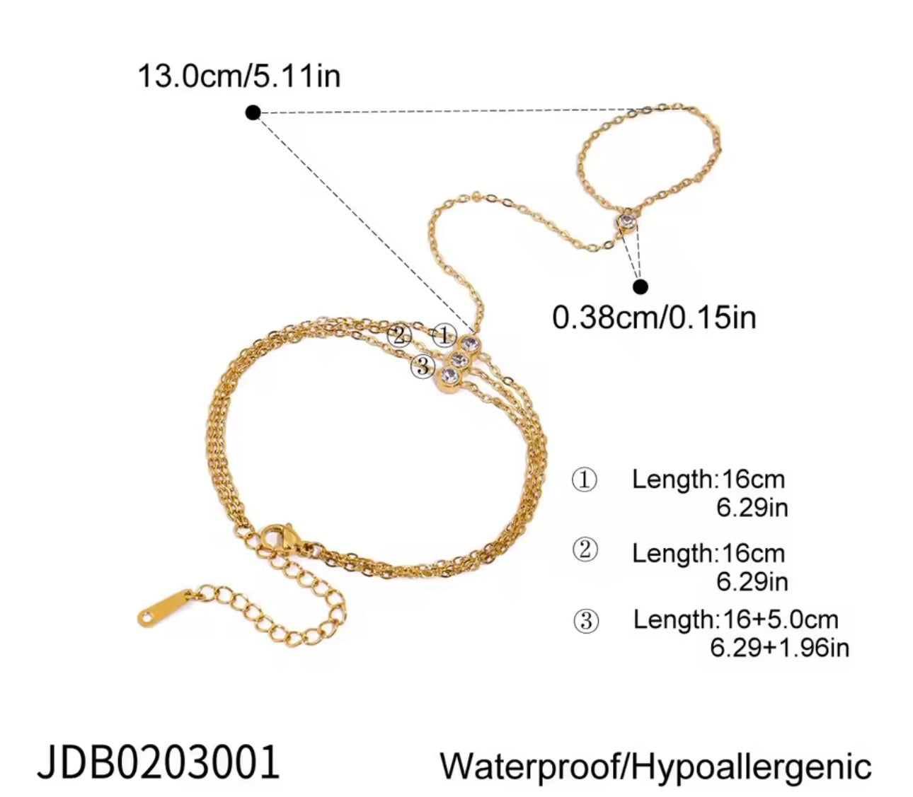 CADENAS DE MANO CON TIARA