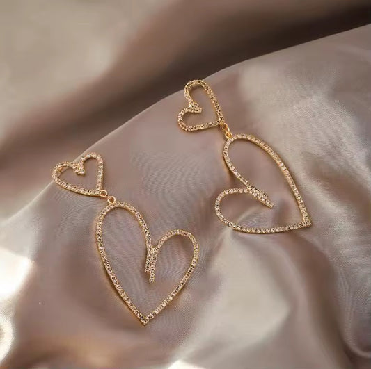DOUBLE HEART EARRINGS