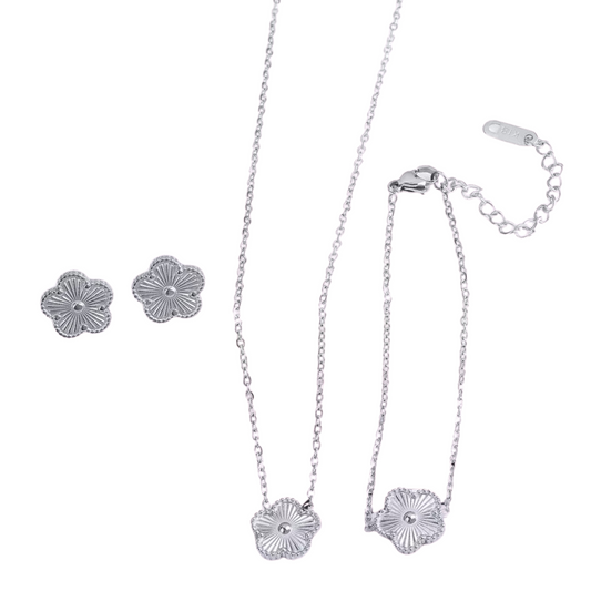 Luna Necklace Earrings Bracelet Set