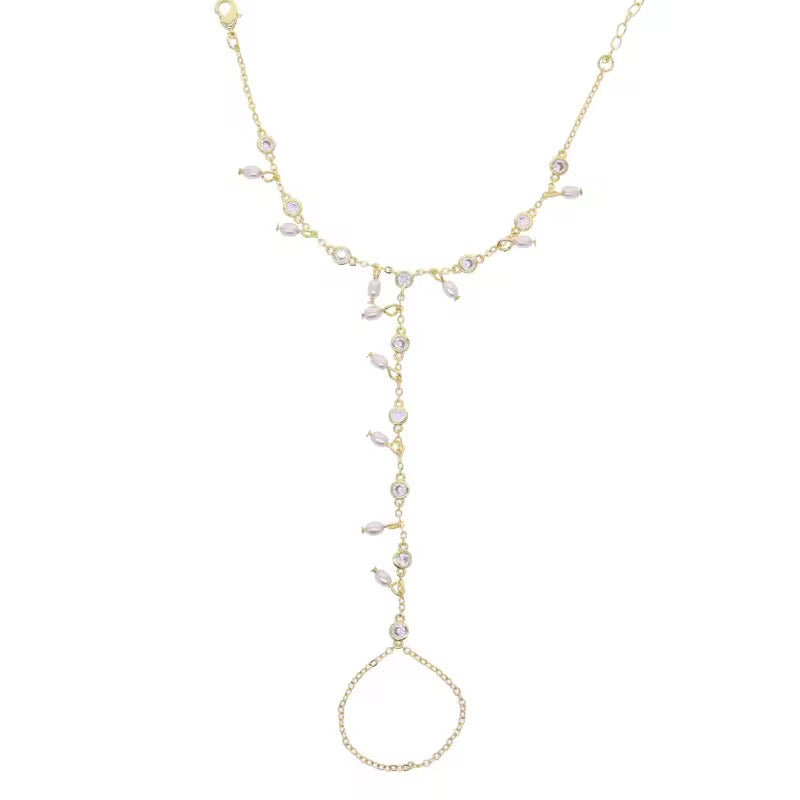 MOONVEIL HAND CHAIN- Gold filled